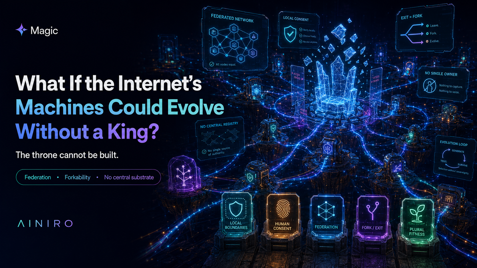What If the Internet's Machines Could Evolve — Without a King?