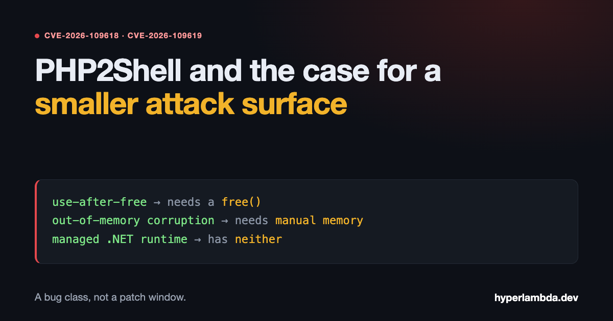 PHP2Shell and the Case for a Smaller Attack Surface