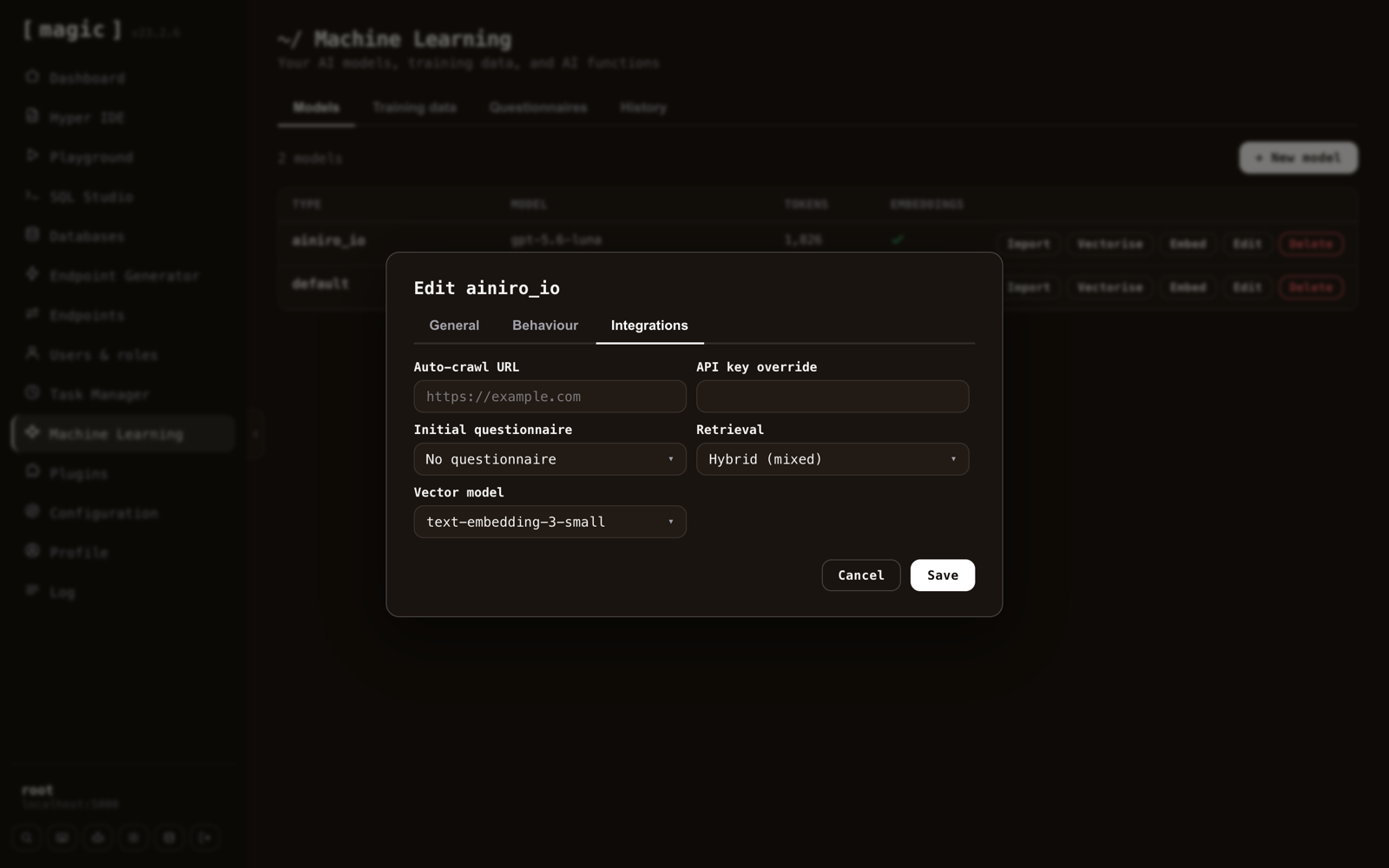 The Retrieval setting - Semantic, Keyword (BM25), or Hybrid