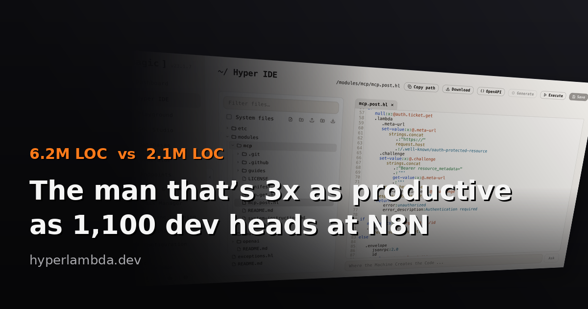 I Out-Coded 1,100 N8N Employees Last Year — And I Wasn't Even Trying