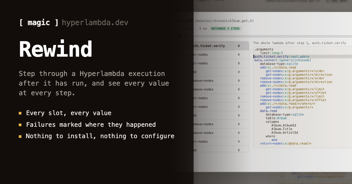 Rewind: I Asked Claude for a Debugger, Then Deleted Most of It
